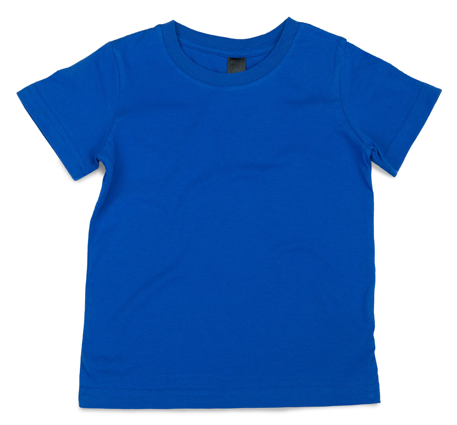 Синяя монотонная футболка